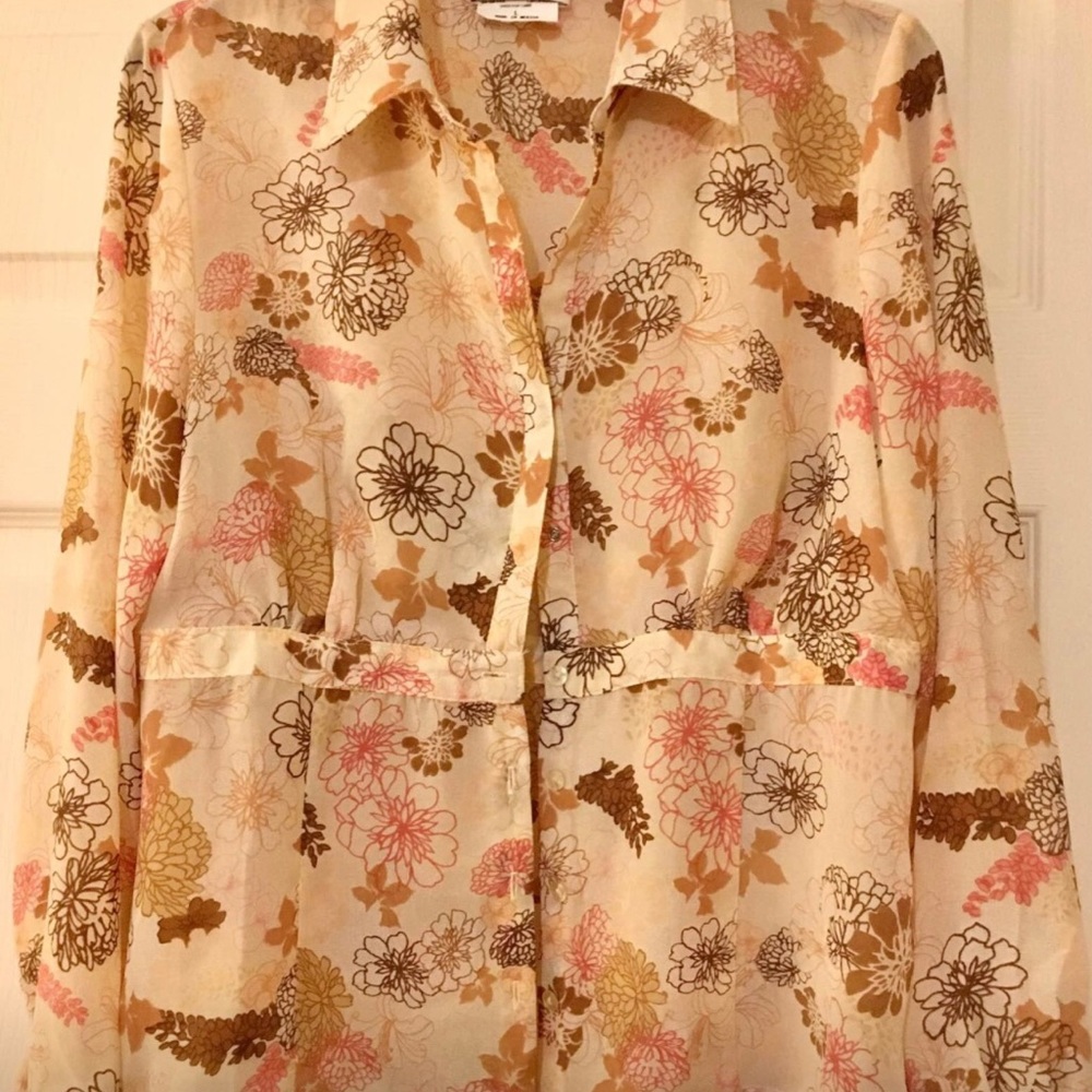 AGB Byer California Button down vintage blouse. L